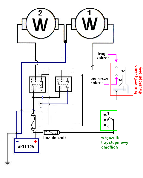 schemat 2 wentylatory termowłącznik dwustopniowy - wariant 2-2.PNG